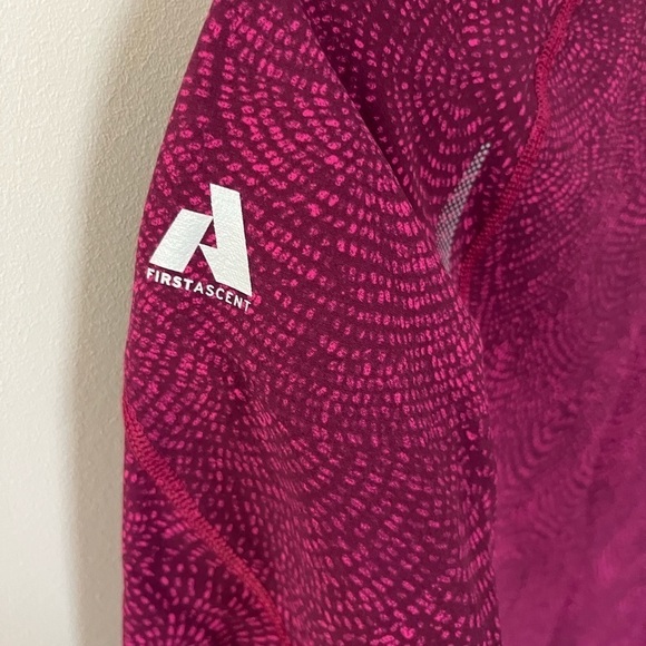 Eddie Bauer Pink Lightweight Rain / Wind Jacket Pink Swirls - Picture 5 of 10